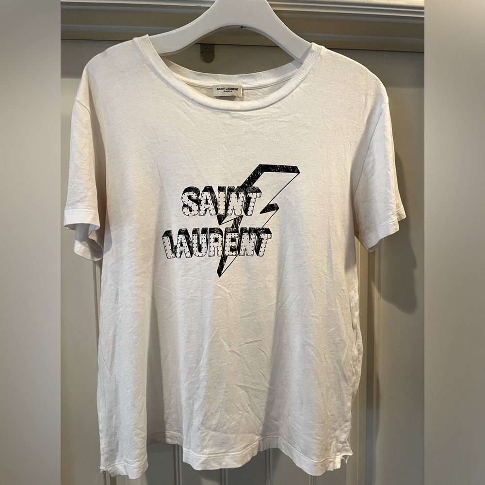 Saint Laurent Lighting Bolt T-shirt